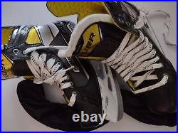 BAUER SUPREME S37 ICE HOCKEY SKATES SENIOR Size 9 D Sharpened with Guards! NEW