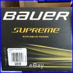 BAUER Supreme 170 Ice Hockey Skate- Sr, Skate Size 7.5D Black / White / Gold