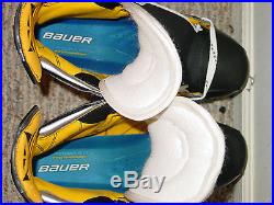 BAUER Supreme 1s Pro Stock Hockey Skates SENIOR Left 9 1/2 Right 9 WIDE -NEW