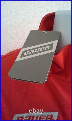 BAUER Supreme Midweight Boys Youth Size M Red Hockey Warmup Jacket