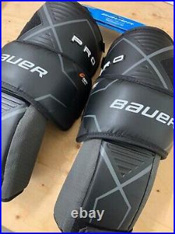 Bauer Hockey Goalie Pro Knee Guards Supreme Thigh Leg Guard Garter Belt Strap