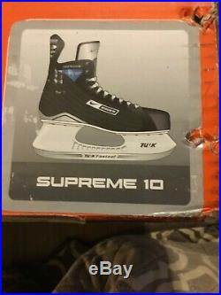 Bauer NBH Supreme 10 SR, Mens Size 7/ Womens Size 9 Ice Hockey Skates