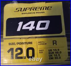 Bauer Supreme. 140 Explosive Power Ice Hockey Skates. Size 12.0 R. Blade Mates