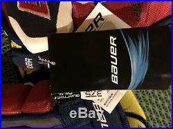Bauer Supreme 1S Hockey Gloves Maroon/Navy Senior Size 13 NWT