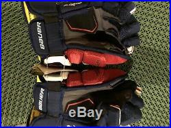 Bauer Supreme 1S Hockey Gloves Navy/Maroon Senior Size 13 NWT