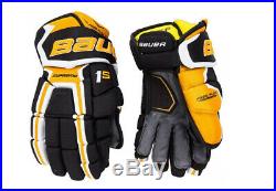 Bauer Supreme 1S Senior Hockey Gloves Black/Gold NEW, 14 36cm