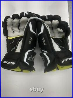 Bauer Supreme 2S Ice Hockey Gloves Black Senior Size 14 (0709)