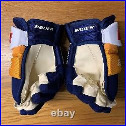 Bauer Supreme 2S Pro Stock Hockey Gloves 14 De La Rose Blues Retro