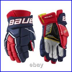 Bauer Supreme 3S Hockey Gloves 14 Senior Red/White/Navy