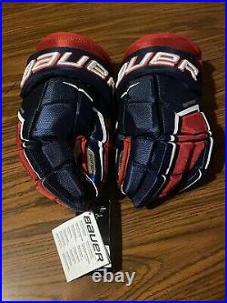Bauer Supreme 3s Pro Hockey Gloves Senior 14 Navy with Red Brand New Adult