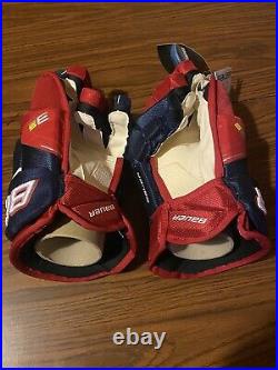 Bauer Supreme 3s Pro Hockey Gloves Senior 14 Navy with Red Brand New Adult