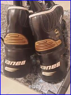 Bauer Supreme 5000 Black Ice Skates Size 10 D New