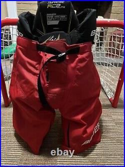 Bauer Supreme ACP Elite Ice Hockey Girdle (Senior Large) with Bauer Shell (Red XL)