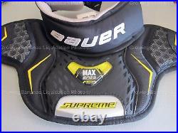 Bauer Supreme Ice Hockey Goalie Neck Guard! New JR SR, Black White Roller Inline