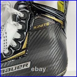 Bauer Supreme Ignite Junior Ice Hockey Skates Black Gold Brand New Size US 3