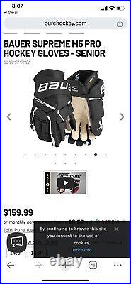 Bauer Supreme M5 Pro Senior Ice Hockey Gloves
