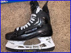 Bauer Supreme Mach Pro Ice Hockey Skates 8 Fit 2 New With LS Pulse Ti Blades