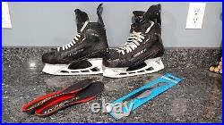 Bauer Supreme Mach Senior Ice Hockey Skates 10 Fit 2 New Steel, New Insoles