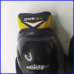 Bauer Supreme One 6+ SR SG13 Pure Hockey Shin Guards 15.0 Yellow Black