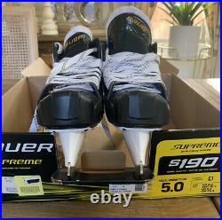 Bauer Supreme S190 Goal Skates JR Size 5.0. New Never Used