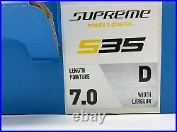 Bauer Supreme S35 Ice Hockey Skates Power Control Black Yellow Senior Sr Sz 7 D