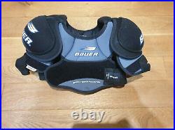 Bauer Supreme SP 1000 Hockey Shoulder Pads Spine Stomach Protection size S