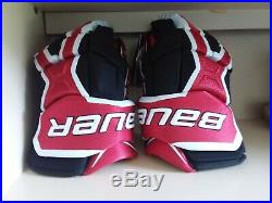 Bauer Supreme TotalOne MX3 Hockey Gloves 15 Red/White/Black New with Tags