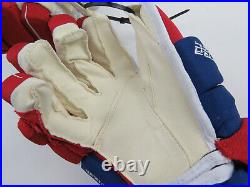 Bauer Supreme UltraSonic Montreal Canadiens Pro Stock Hockey Player Gloves 15