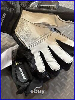 Bauer Supreme Ultrasonic Ice Hockey Gloves Black Senior Size 13