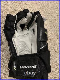 Bauer Supreme Ultrasonic Ice Hockey Gloves Black Senior Size 14