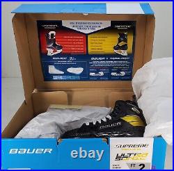 Bauer Supreme Ultrasonic Ice Hockey Skate Intermediate Size 6.5 Fit 2