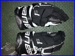 Brand New Bauer Supreme 1s Sr Hockey Gloves Black 14