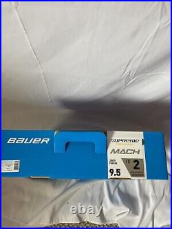 Brand New Bauer Supreme Mach Ice Hockey Skates SR 9.5 Fit 2 No Steel Included