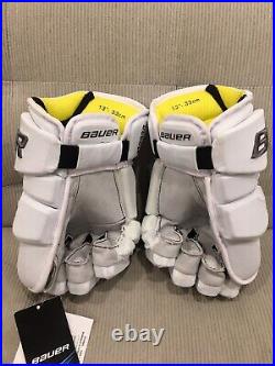 DUBOIS All Star Game Bauer Supreme 1S Pro Stock Hockey Gloves White Size 13