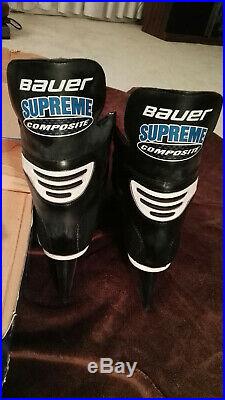 Eric Lindros Pro Return Bauer Supreme Composite Sz 10 3/4 Pro Stock NHL Skates