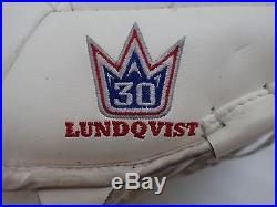 Henrik Lundqvist Pro Stock New York Rangers NHL Goalie Pads Bauer Supreme Rare