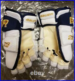 Jack Eichel Buffalo Sabres Team Issued Bauer Supreme Pro 2S Gloves White 14