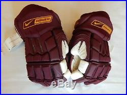 Minnesota Golden Gophers Nike Bauer Supreme One90 Pro 14 Hockey Gloves 36cm