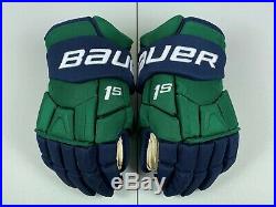 NEW! Bauer Supreme 1S Mercyhurst Lakers NCAA Pro Stock Hockey Player Gloves 14