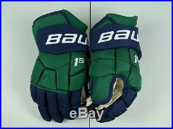 NEW! Bauer Supreme 1S Mercyhurst Lakers NCAA Pro Stock Hockey Player Gloves 15