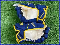 NEW Bauer Supreme Ultra Sonic SWEDEN Mens Olympic Team Pro Stock Hockey Gloves