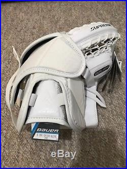 NEW withTags Bauer Supreme S190 White Int Goalie Glove Catcher Glove