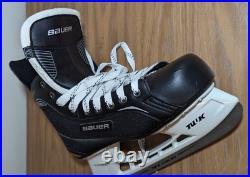 New BAUER SUPREME ONE 20 Lightspeed Pro Ice Hockey Skates Black Gold Mens 10 R