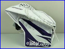 New BAUER Supreme 2S PRO Purple Eagles NCAA Pro Stock Hockey Goalie Glove WILSON