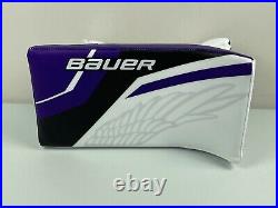 New BAUER Supreme ULTRA SONIC Purple Eagles NCAA Pro Stock Hockey Goalie Blocker