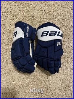 New Bauer Supreme 1S 13 Pro Stock William Nylander Gloves Maple Leafs