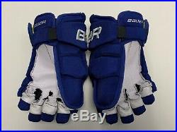 New! Bauer Supreme 1S Dylan Larkin NHL All Star Game Pro Stock Hockey Gloves 14