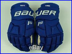 New! Bauer Supreme 1S NHL All Star Game Pro Stock Hockey Player Gloves 15 WEBER