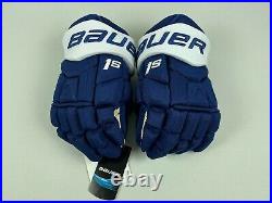 New! Bauer Supreme 1S Toronto Maple Leafs NHL Pro Stock Hockey Player Gloves 13