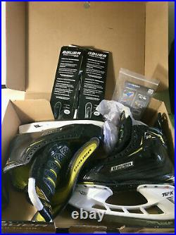 New Bauer Supreme 2S PRO Skates 10.0 D includes speed plate 2.0 in box